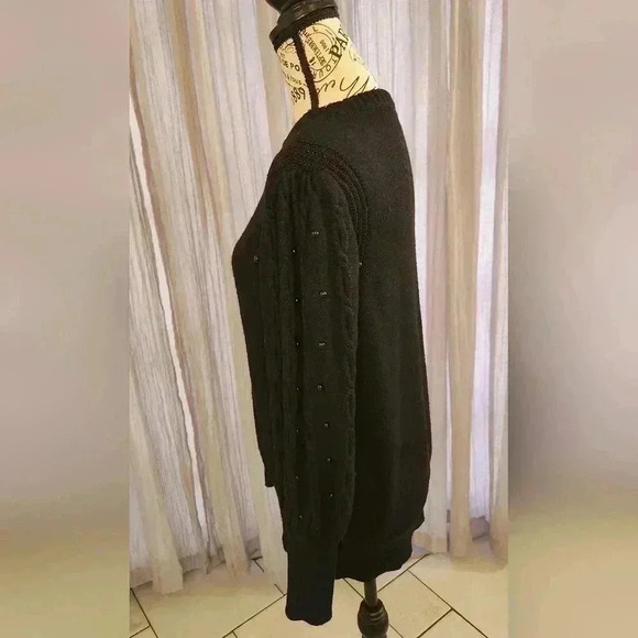 Liz Claiborne sweater with pearl details, L - Picture 3 of 9